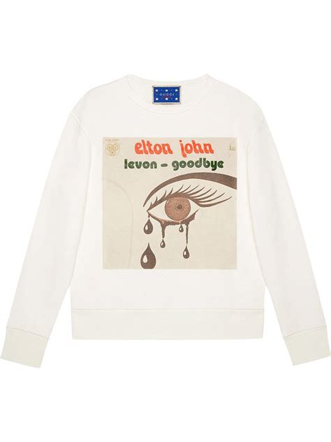 Gucci Elton John Sweatshirt In Neutrals 